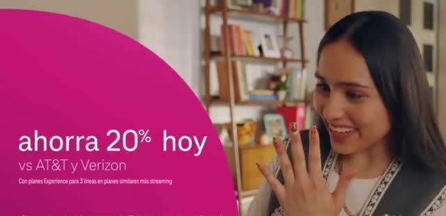 T-Mobile 'Precio garantizado por cinco años: Ahorra 20% hoy'