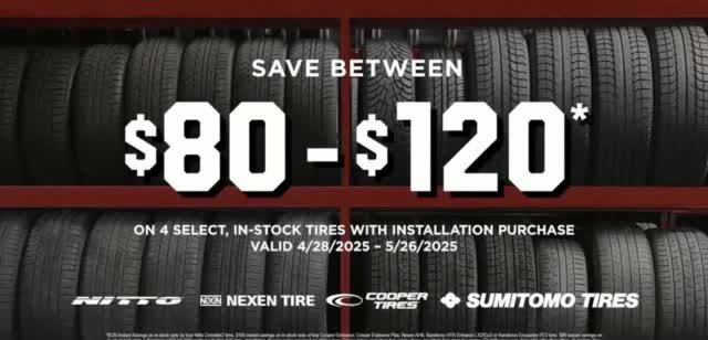 Big O Tires 'Big Savings: Save $80 to $120'