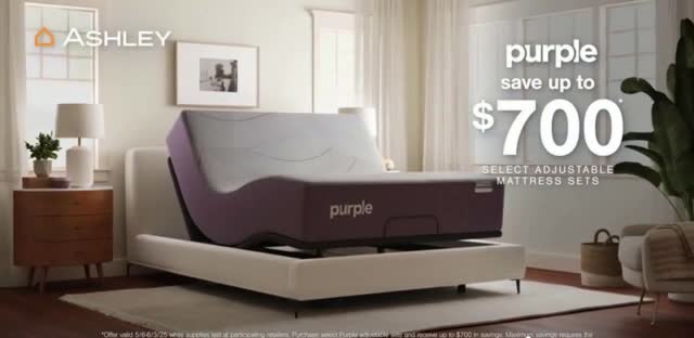 Ashley HomeStore Memorial Day Sale 'Stearns & Foster and Purple'