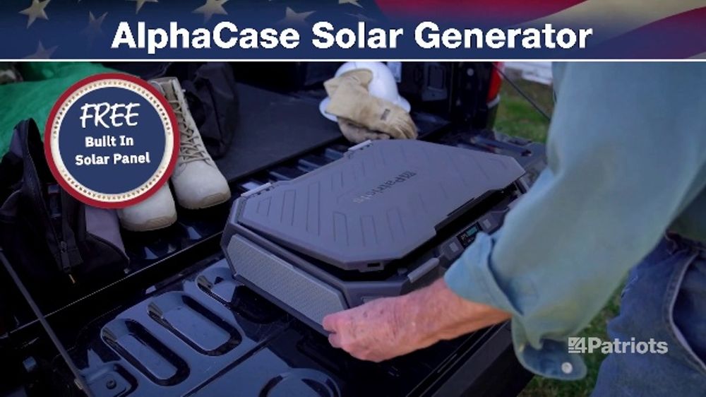 4Patriots AlphaCase Solar Generator “Risky” (2026 TV Ad)
