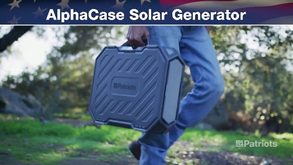 4Patriots AlphaCase Solar Generator “When the Lights Go Out” (2026 TV Ad)