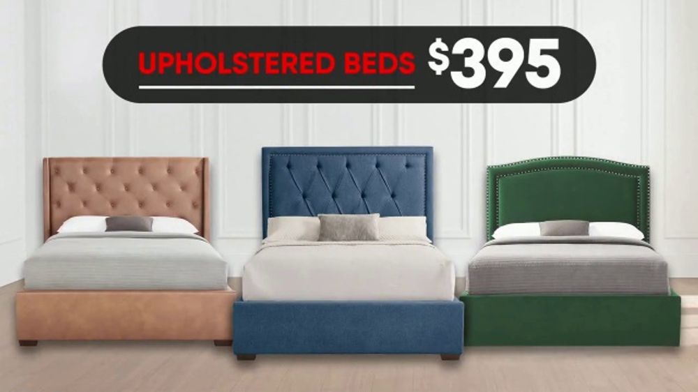 Rooms to Go Upholstered Beds: $999