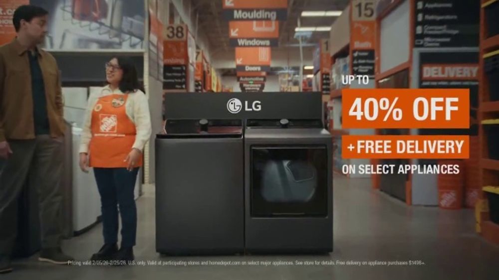 The Home Depot 🛠️ Presidents Day Savings: LG 40%