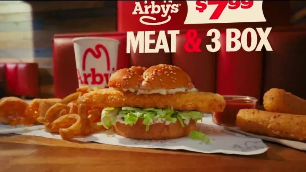 Arby's 🐟 Meat and Three Box “Crispy Fish Sandwich”