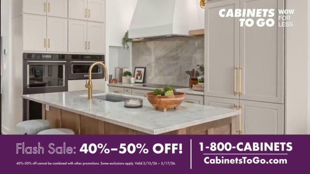 Cabinets To Go 🪚 Flash Sale: 40–50% Off