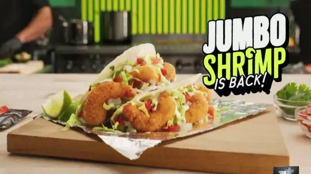 Del Taco Jumbo Shrimp Tacos 'Different Level: Two for $7' (2026)