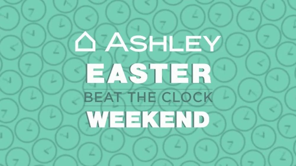 Ashley HomeStore “Easter Beat the Clock Mattress Sale: Save $1,500 and $500 on Purple”