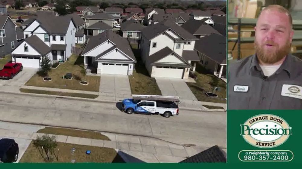 Precision Door Service Love Garage Doors 2026 – Home Improvement Ad Breakdown