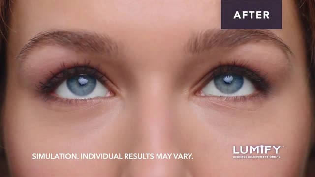 Bausch + Lomb Lumify™ Redness Reliever Eye Drops Ad Commercial on TV