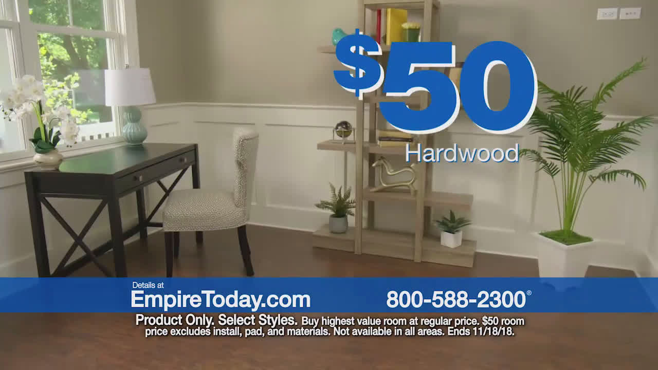 Empire Today Transform Your Entire Home with Empire’s 50* Room Sale Ad