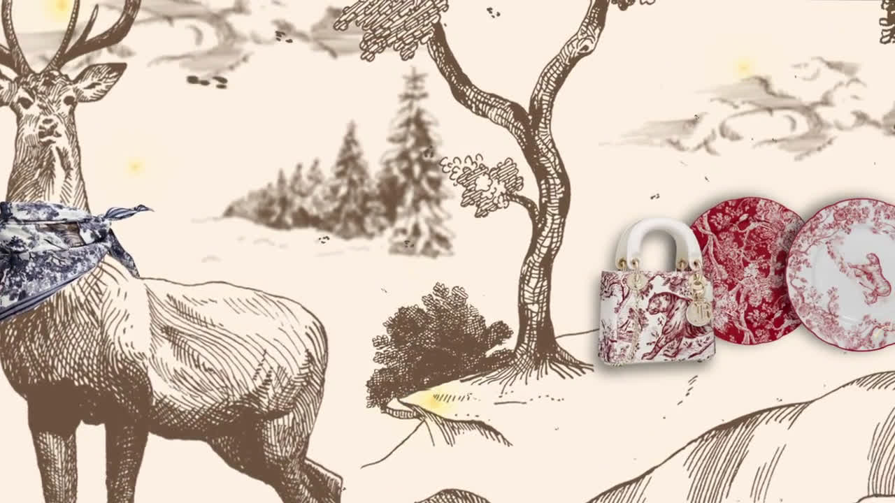  Toile de Jouy: the House’s creations for the 2018 holiday