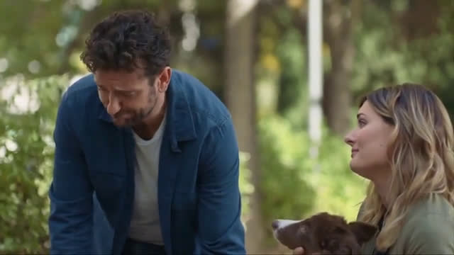  Man using the baby to meet girl at the park