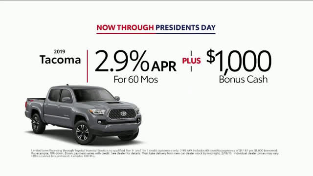  2019 Toyota Tacoma - Presidents Day: Legendary