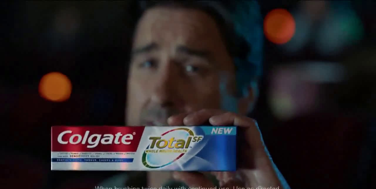 Colgate Total SF Ice Cruncher Featuring Luke Wilson Ad Commercial on TV