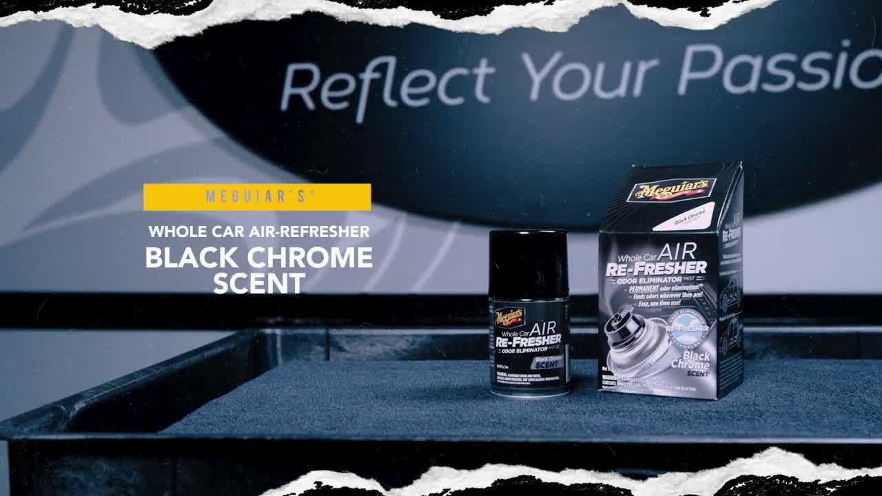  Whole Car Air Re-Fresher Odor Eliminator – Black Chrome Scent