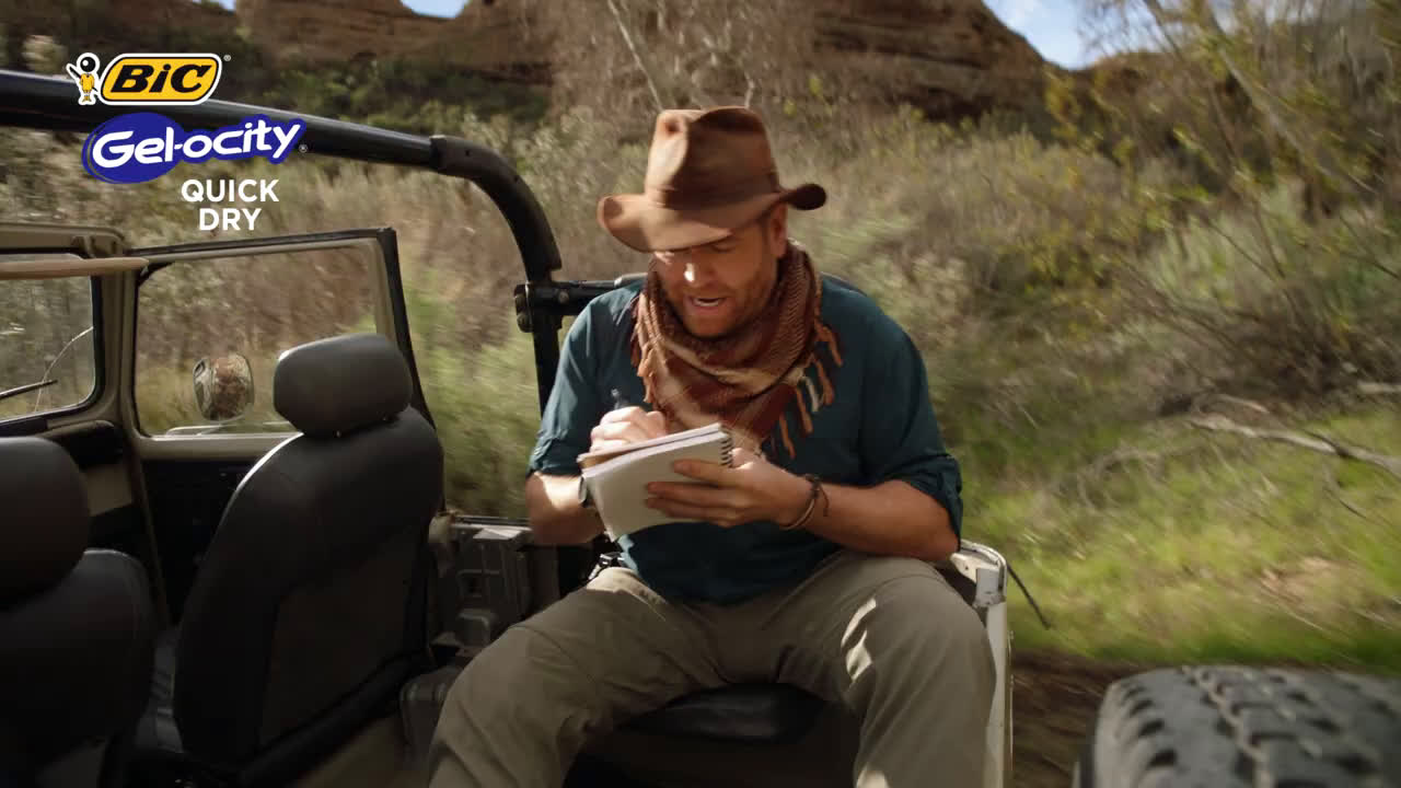  Explore BIC Gel-ocity Quick Dry with Josh Gates