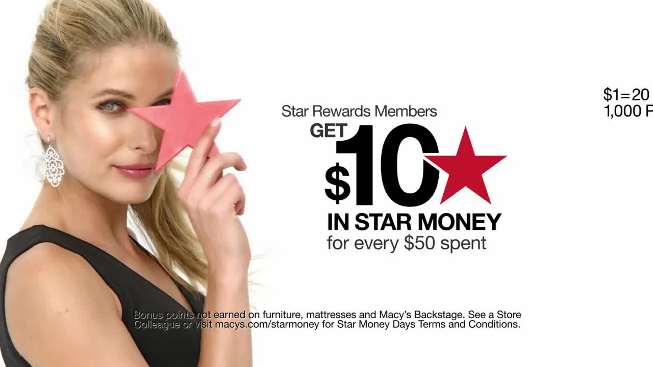 Macy´s Star Money Days No Merchandise Exclusions Ad Commercial on TV
