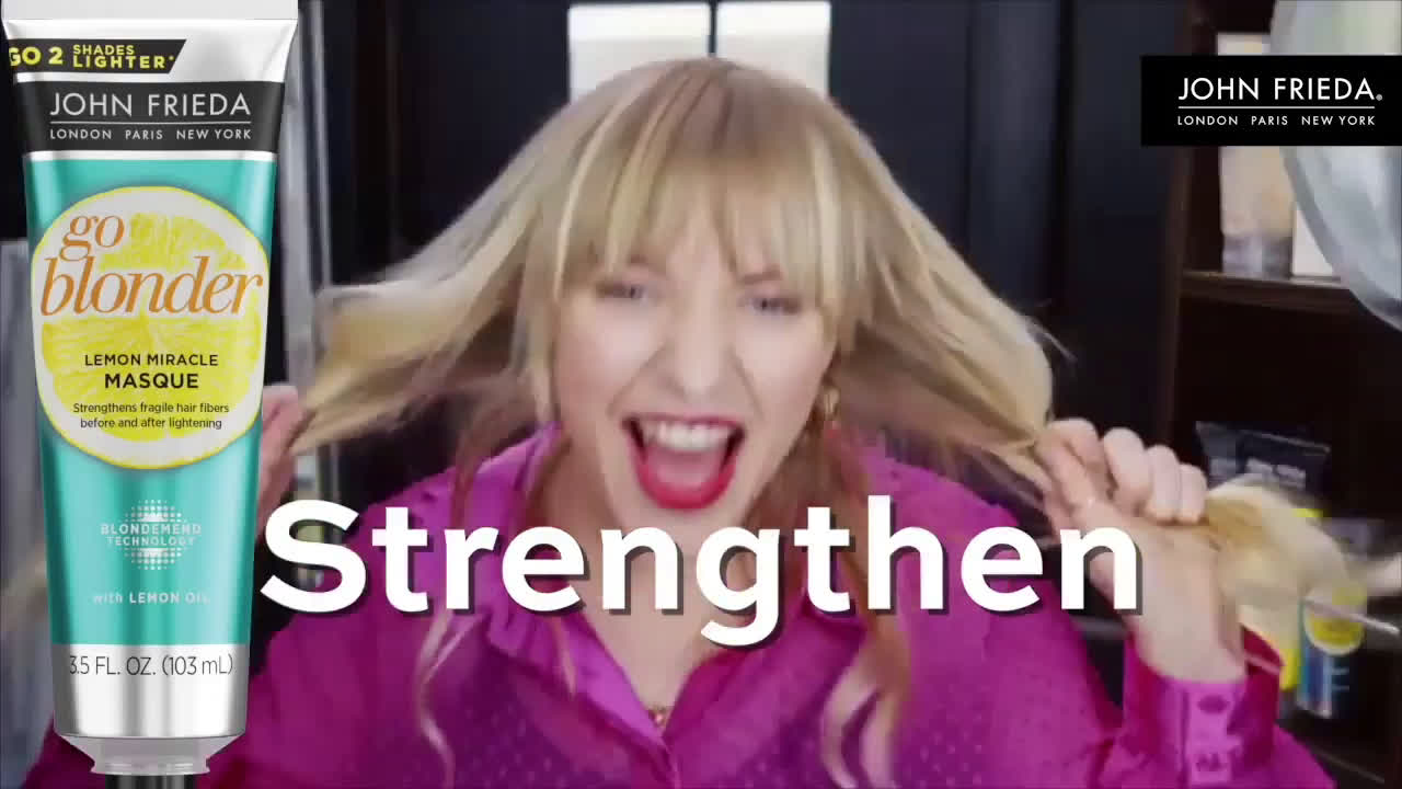 John Frieda Sheer Blonde Lemon Miracle Mask Ad Commercial On Tv