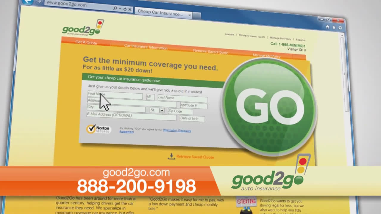 Good2Go Insurance Company Good 2 Go Auto Insurance TV