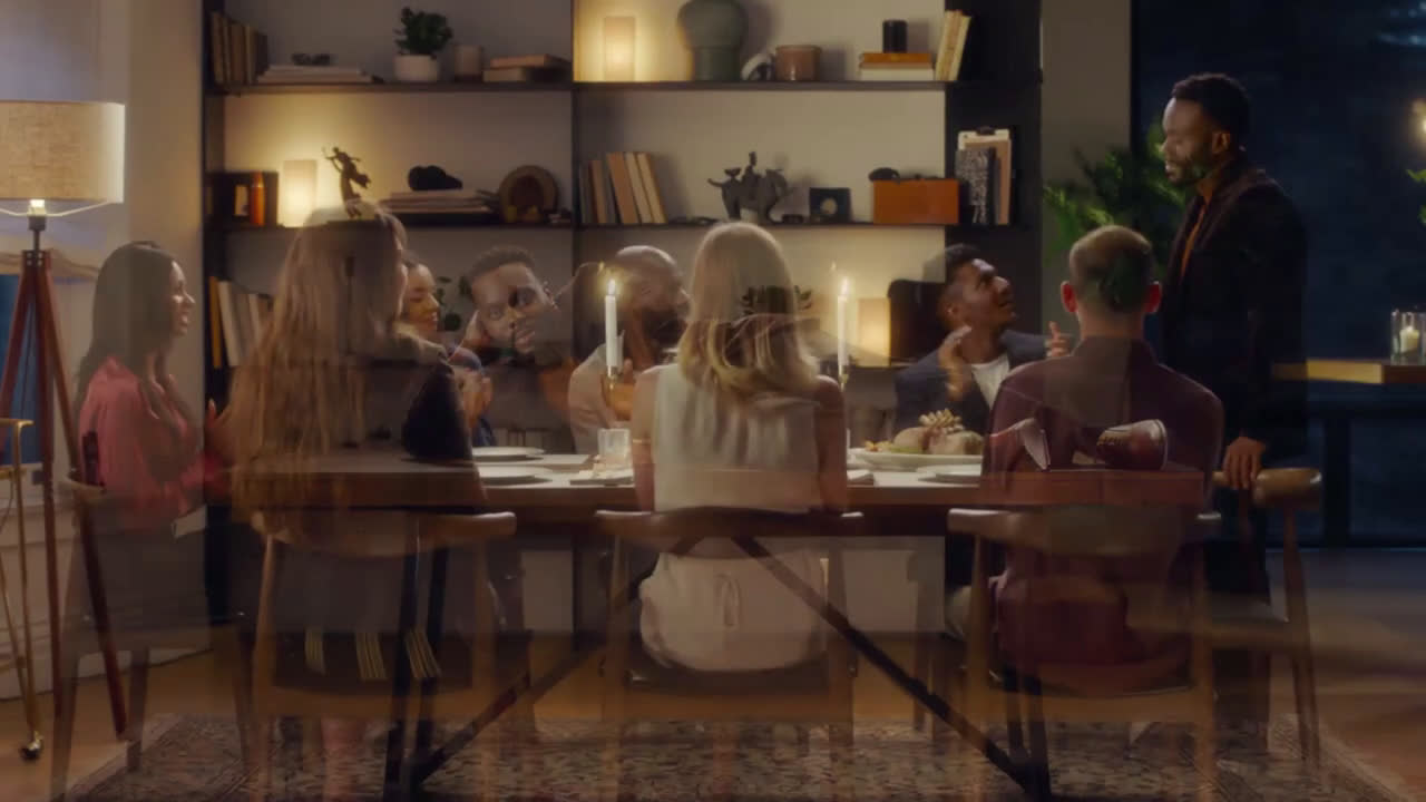 Amazon Prime Man enjoys his amazing table Ad Commercial on TV