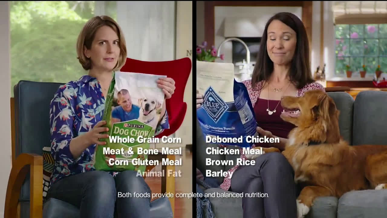 Blue dog food commercial actresses Jamie's Web