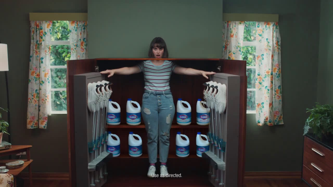 Clorox Yeah, bleach does that. Ad Commercial on TV