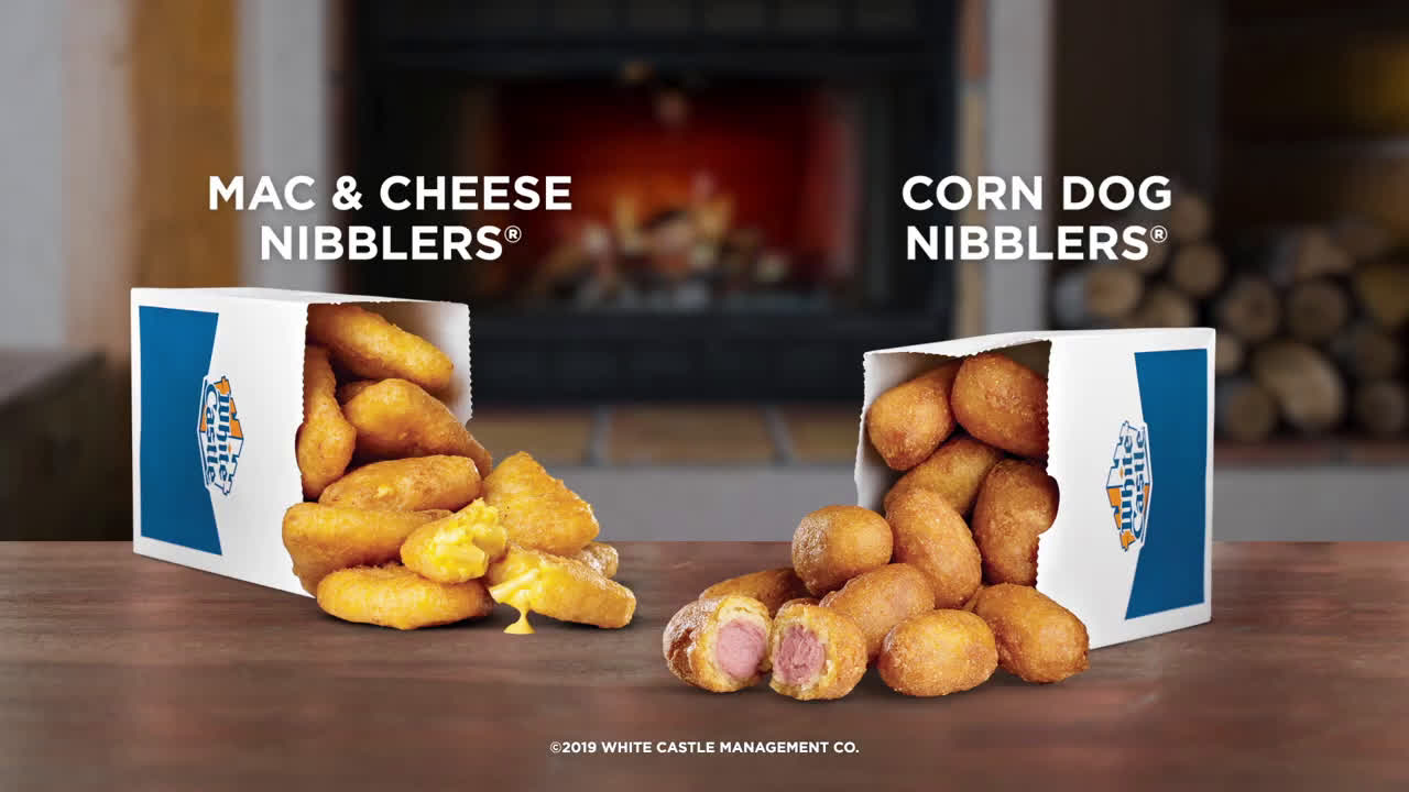 White Castle Mac & Cheese and Corn Dog Nibblers Ad Commercial on TV