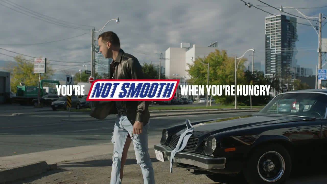 Snickers You’re not smooth when you’re hungry Ad Commercial on TV