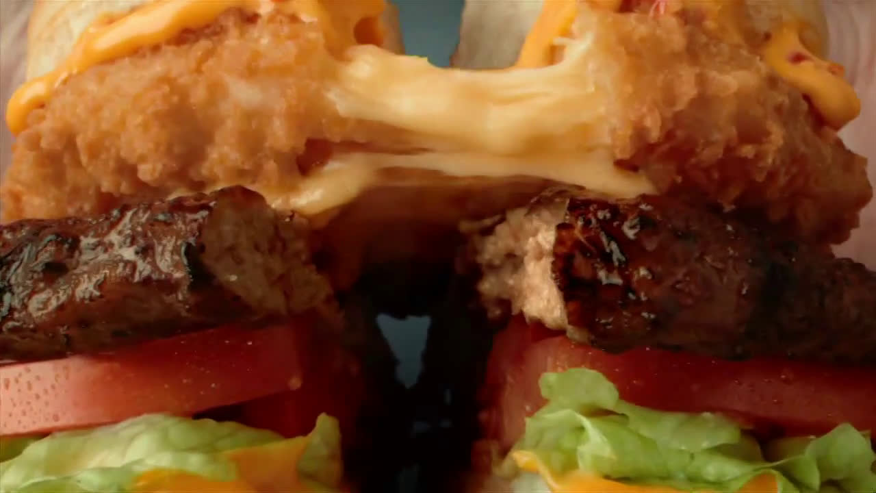 Carl's Jr. thick hamburger with melted cheese Ad Commercial on TV