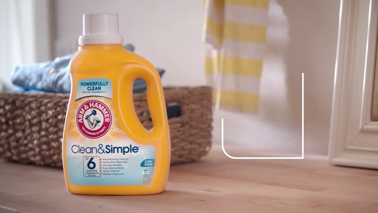 Arm & Hammer "Glitter" Clean & Simple Laundry Detergent Commercial Ad