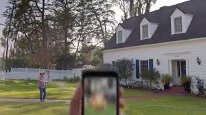 Who appears in the Snapchat camera features commercial?