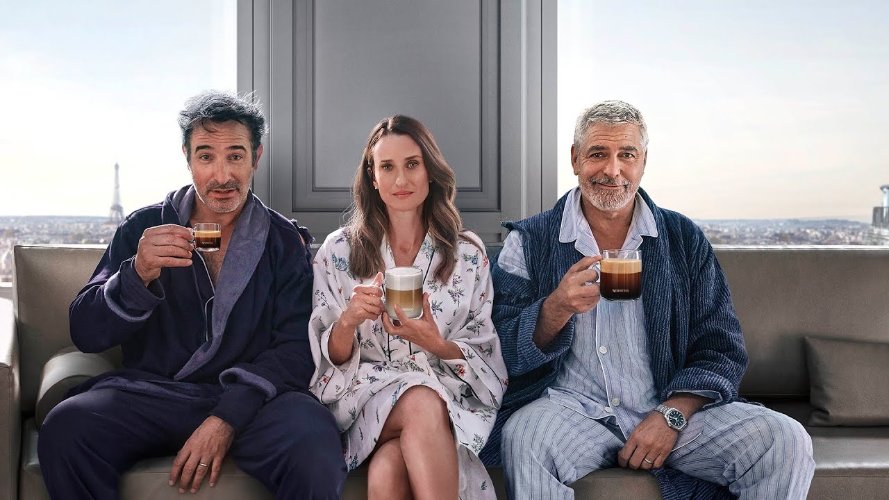 Who is the actress in the Nespresso "Unforgettable Taste" ad?
