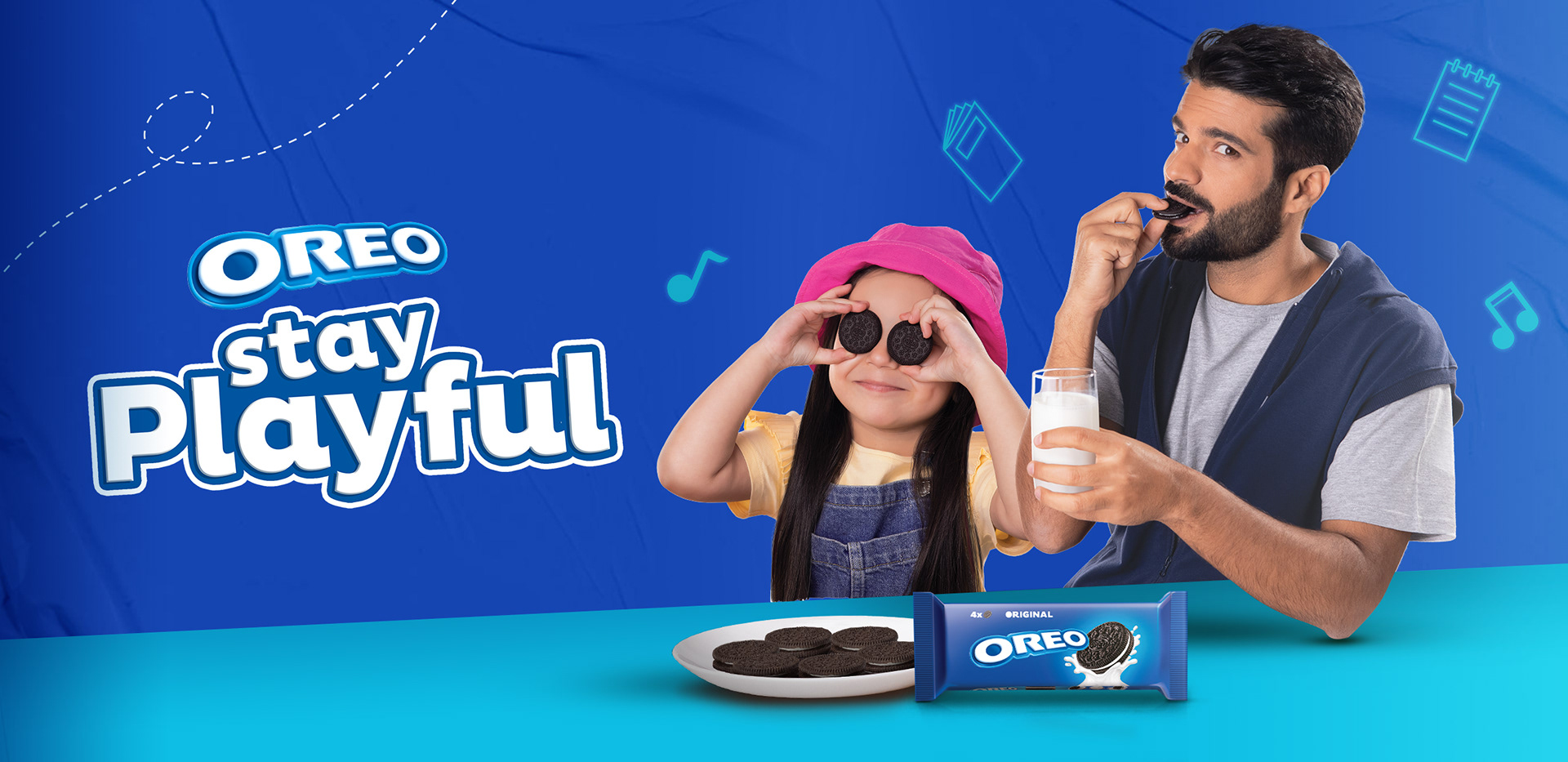 What is the background music in the Oreo 2026 "Stay Playful" ad?